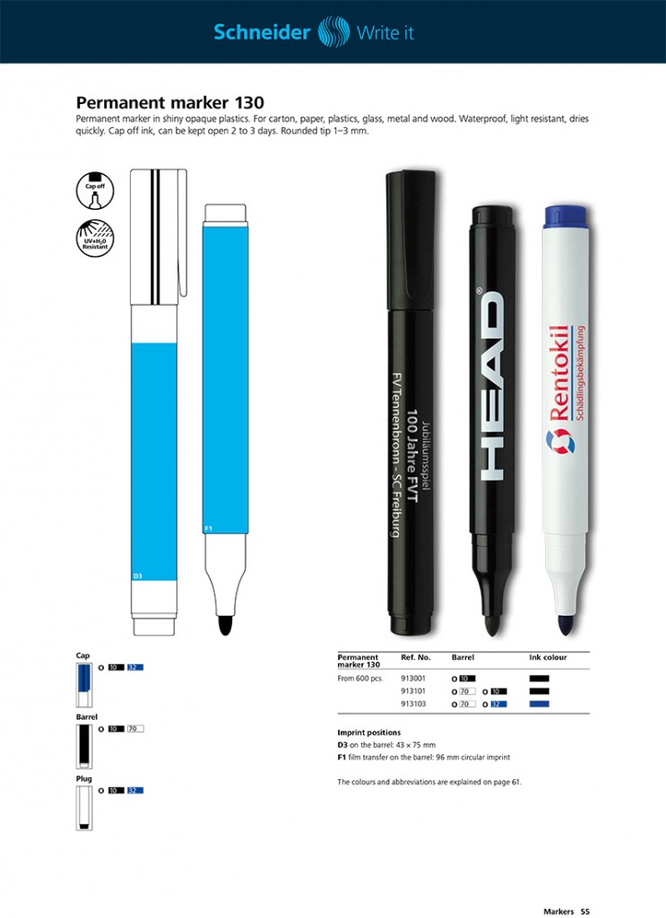 Permanent marker 130