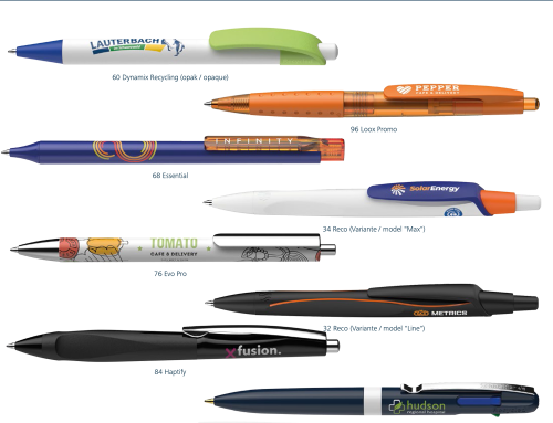 Schneider Pen- Pens with Logo examples
